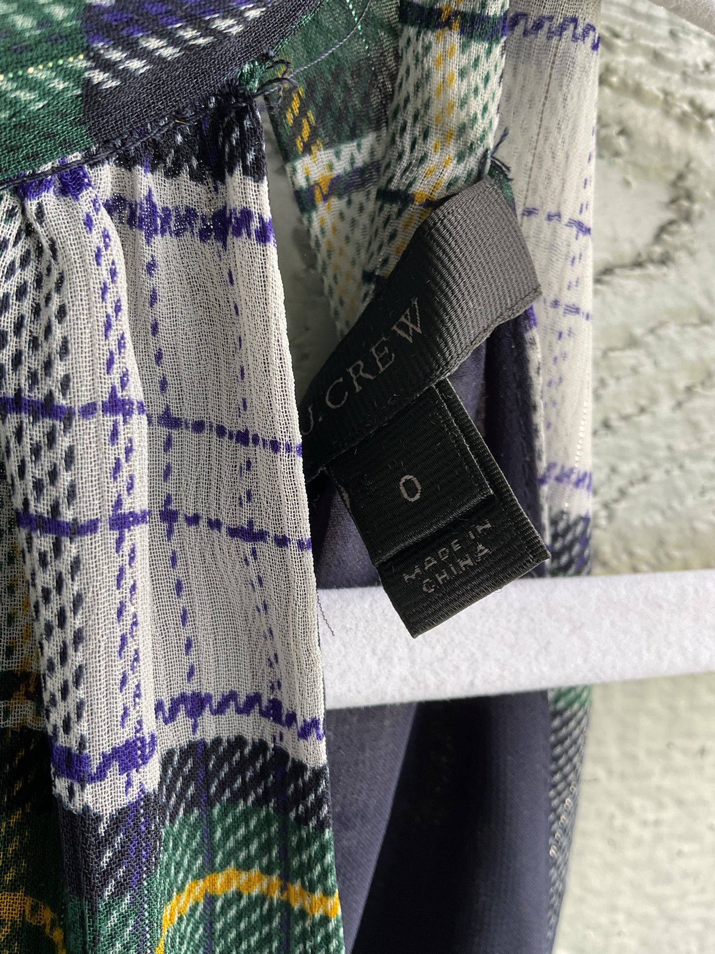 J CREW PLAID TANK TOP
