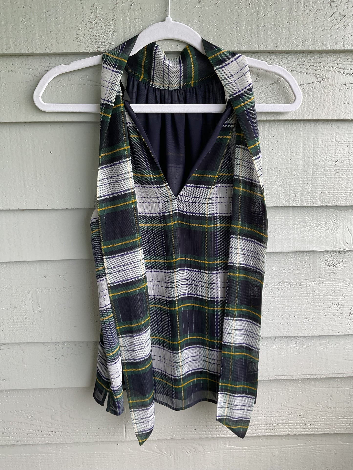 J CREW PLAID TANK TOP