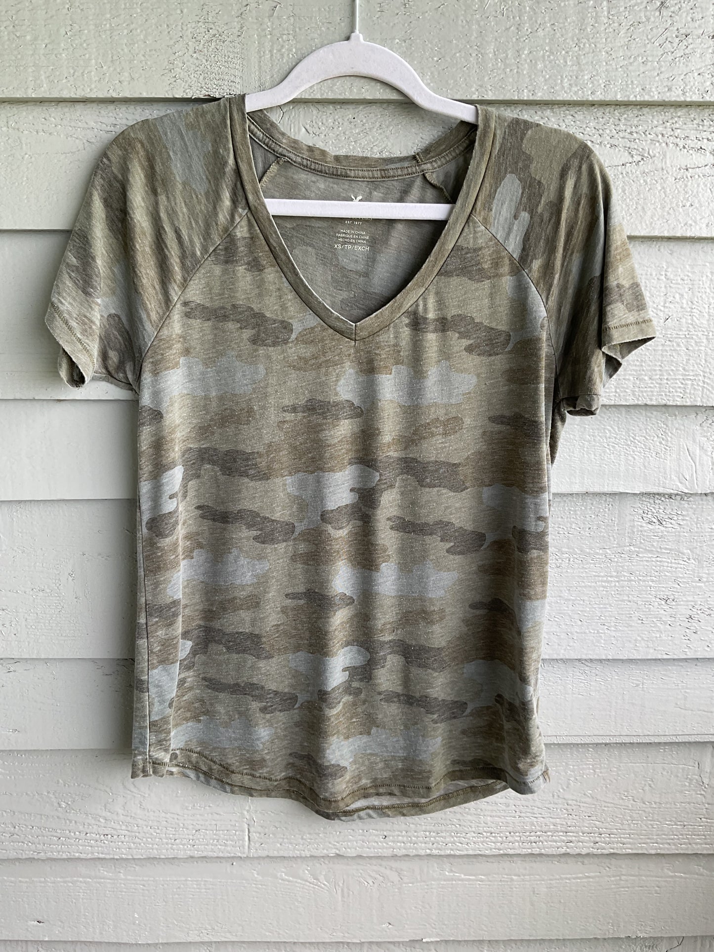 AMERICAN EAGLE CAMOUFLAGE SHORT SLEEVE TEE