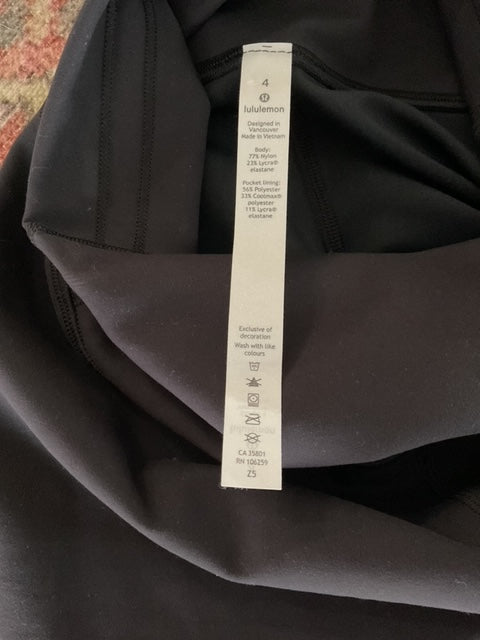 LULULEMON HIGH WAISTED BIKE SHORTS