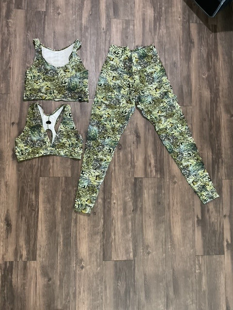 BOOTY BY BRABANTS 3 PC MATCHING ATHLEISURE SET
