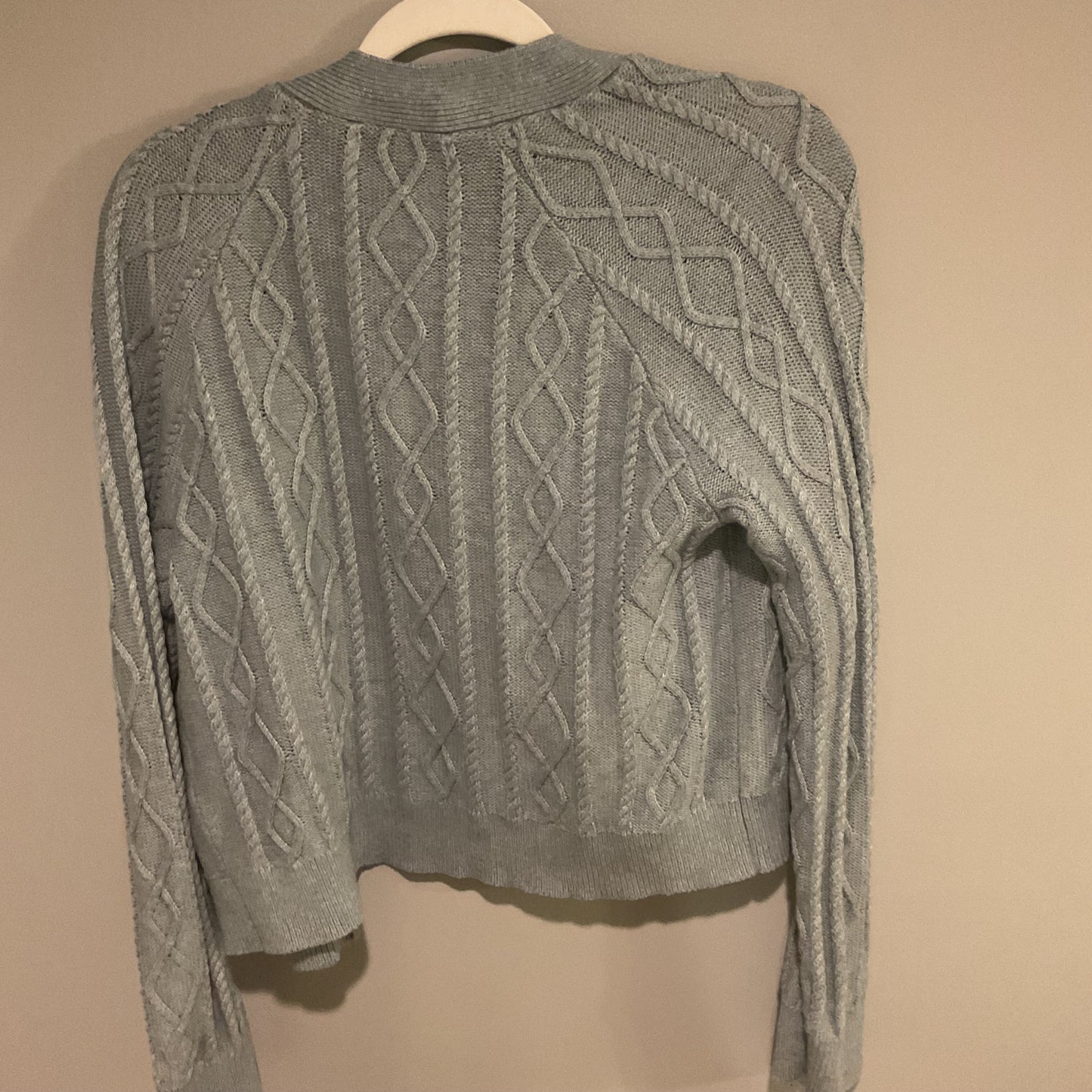 ABERCROMBIE & FITCH 2PC CABLE KNIT CARDIGAN SET