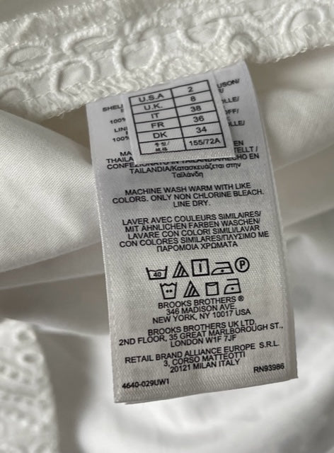 BROOKS BROTHERS EYELET DRESS