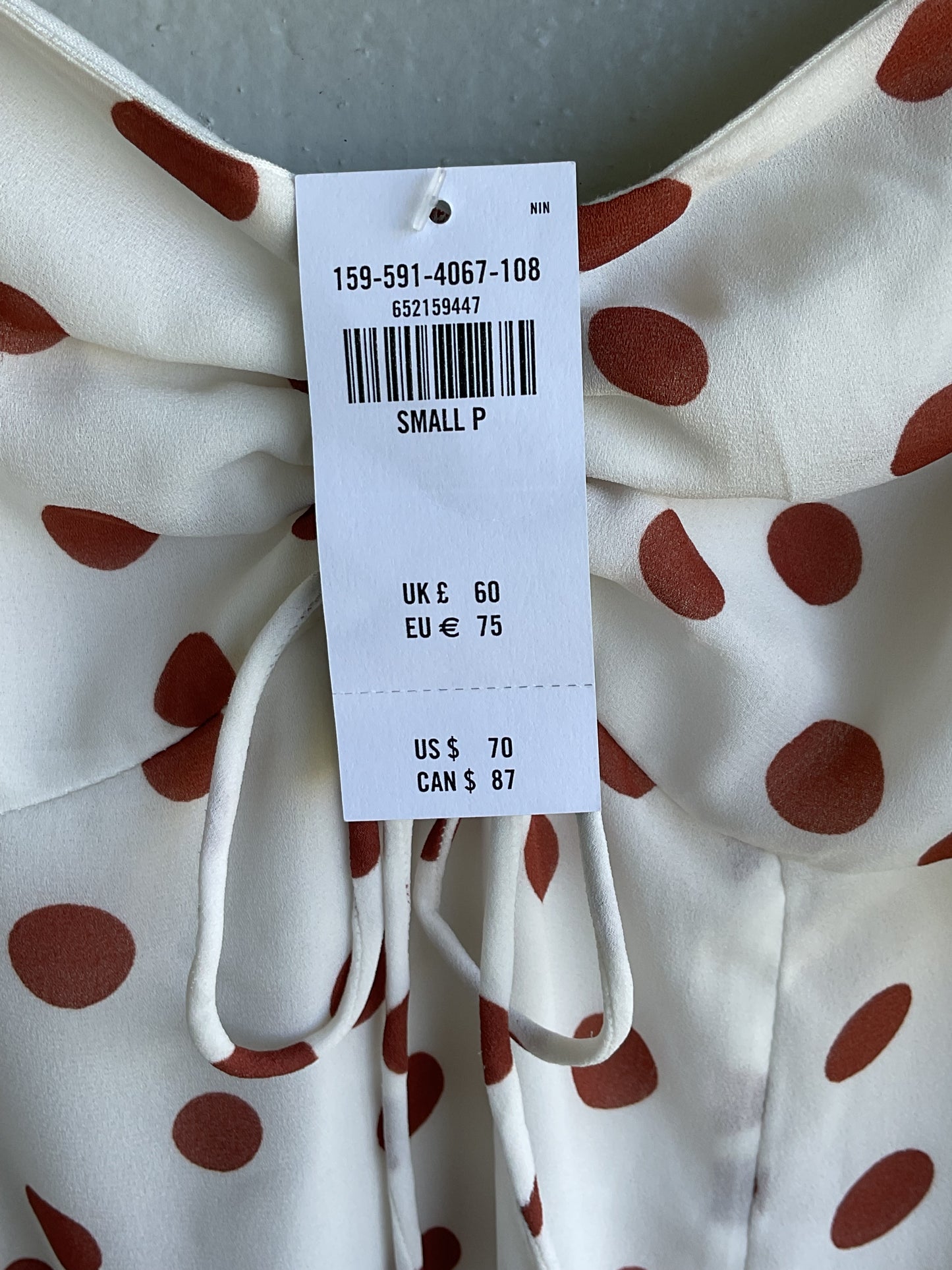 ABERCROMBIE & FITCH NWT POLKA DOT DRESS