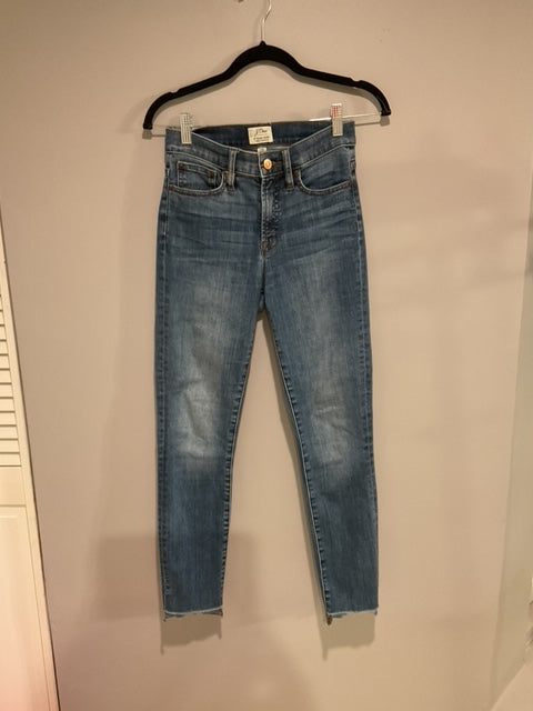 J CREW HIGH WAISTED SKINNY JEANS