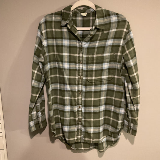 AERIE BUTTON UP FLANNEL TOP