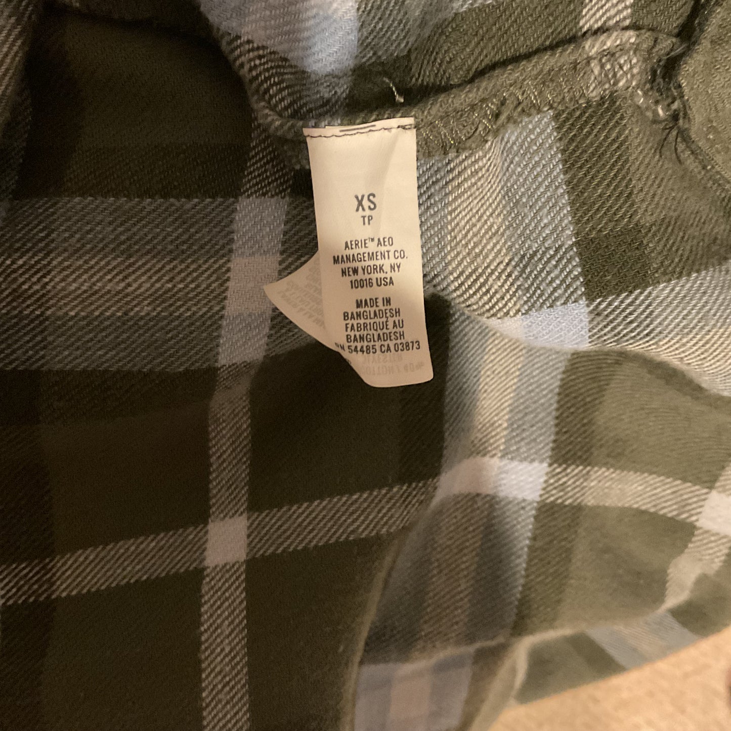 AERIE BUTTON UP FLANNEL TOP
