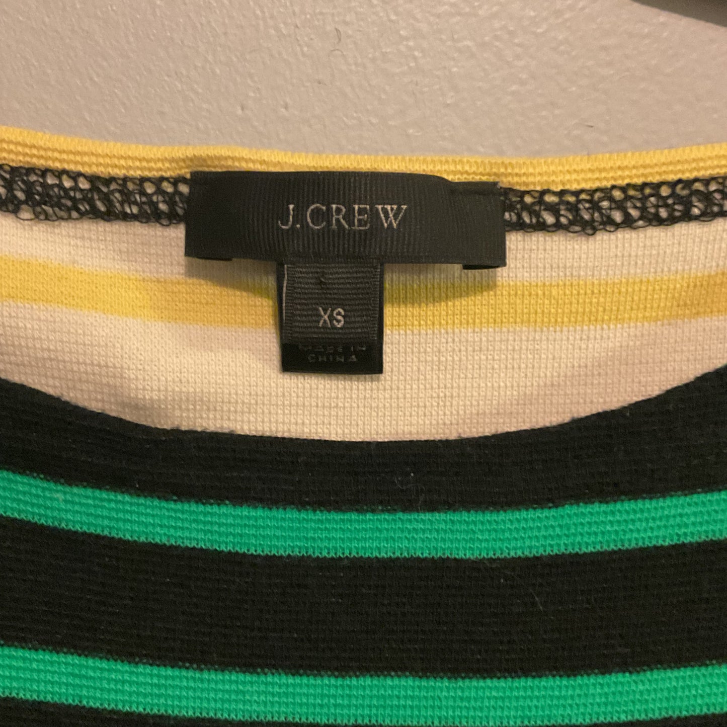 J CREW STRIPED LONG SLEEVE TOP