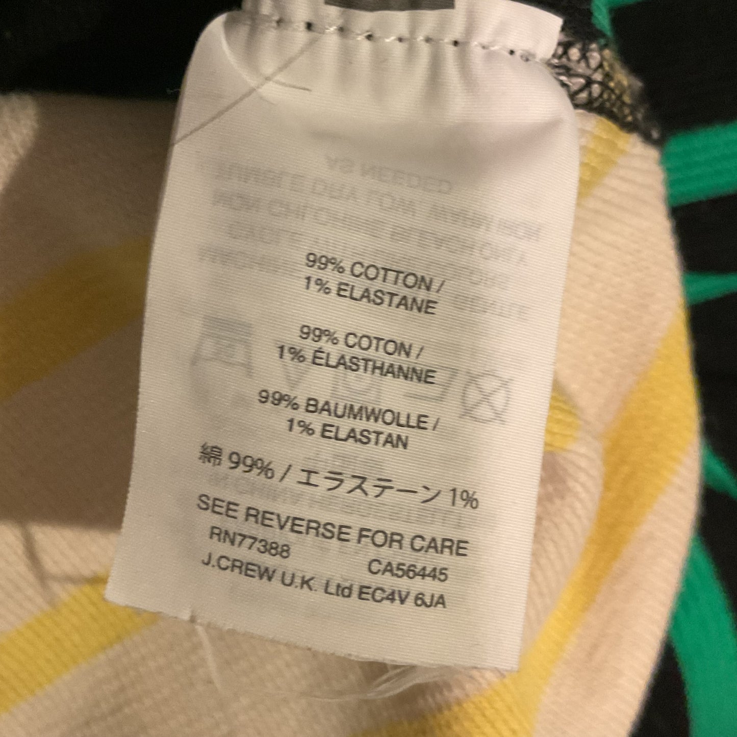 J CREW STRIPED LONG SLEEVE TOP