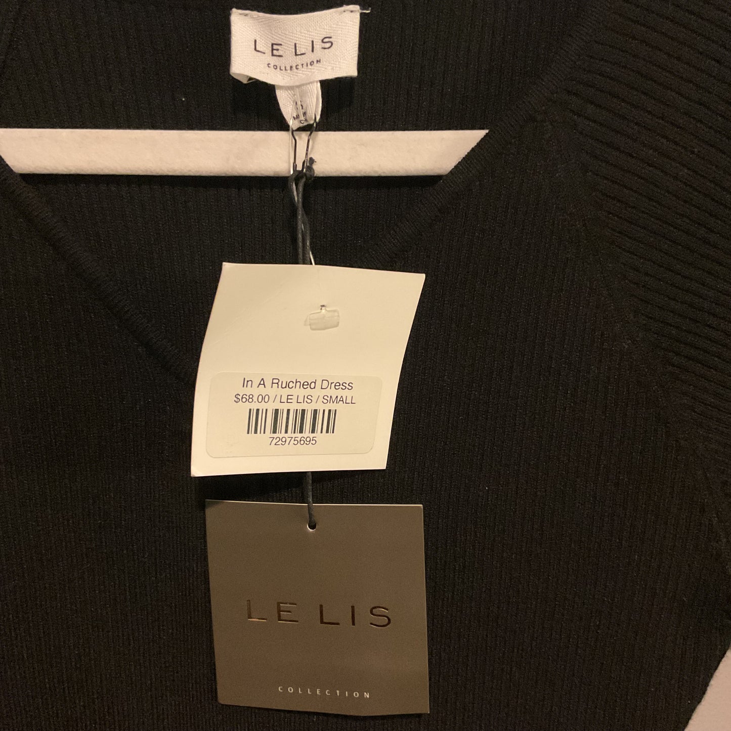 LE LIS NWT RUCHED LONG SLEEVE DRESS