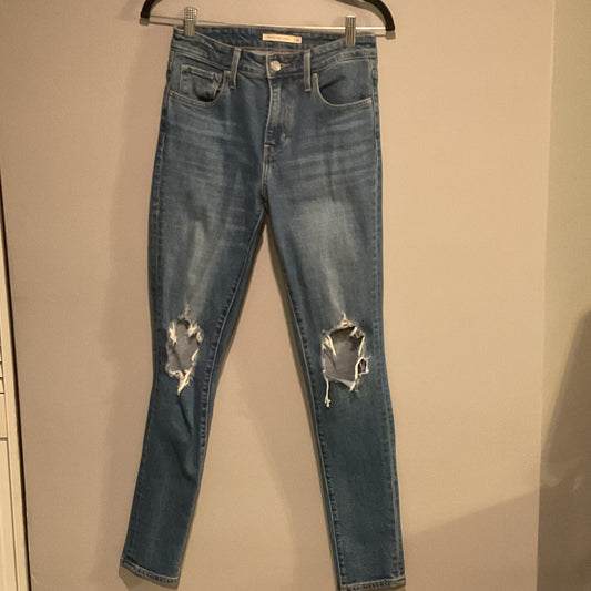 LEVI HIGH RISE DISTRESSED JEAN